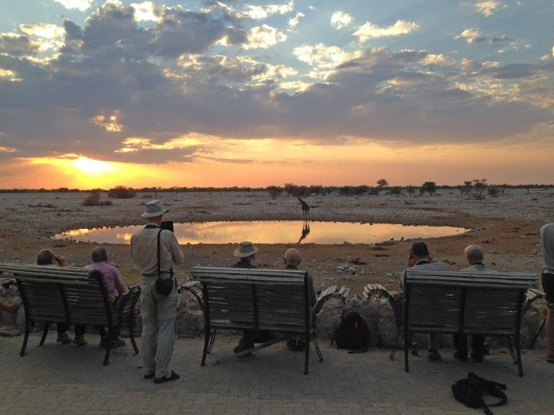 …and once in Etosha we may have our own waterhole to watch over at dusk.